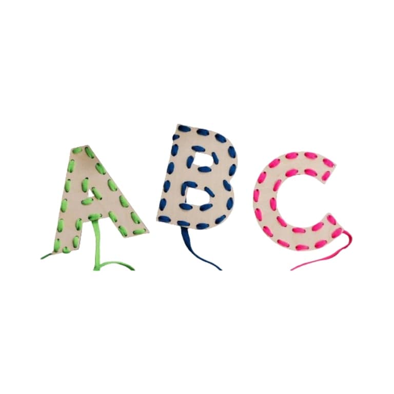 A Design For All Seasons Alfabet Veterbord 3 Letters Bright