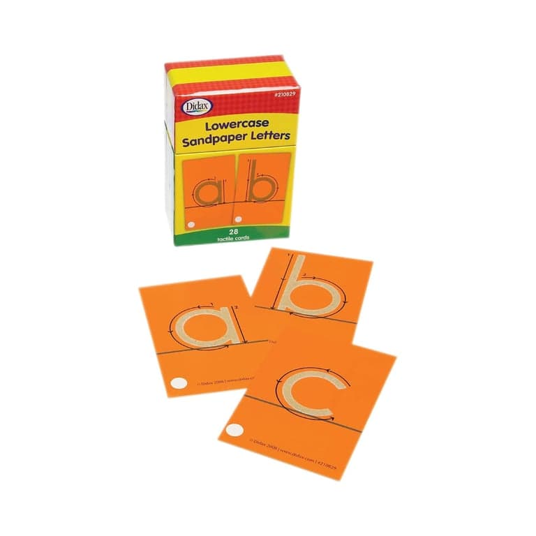 Didax Onderwijspakket van 28 Kleine Letters van Schuurpapier