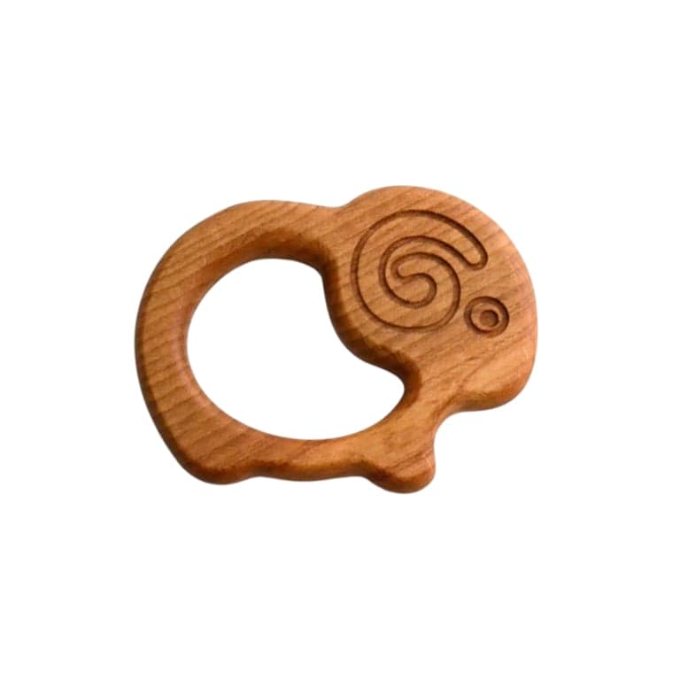 PoppyBabyCo Organisch Wooden Teether Speelgoed Schaap