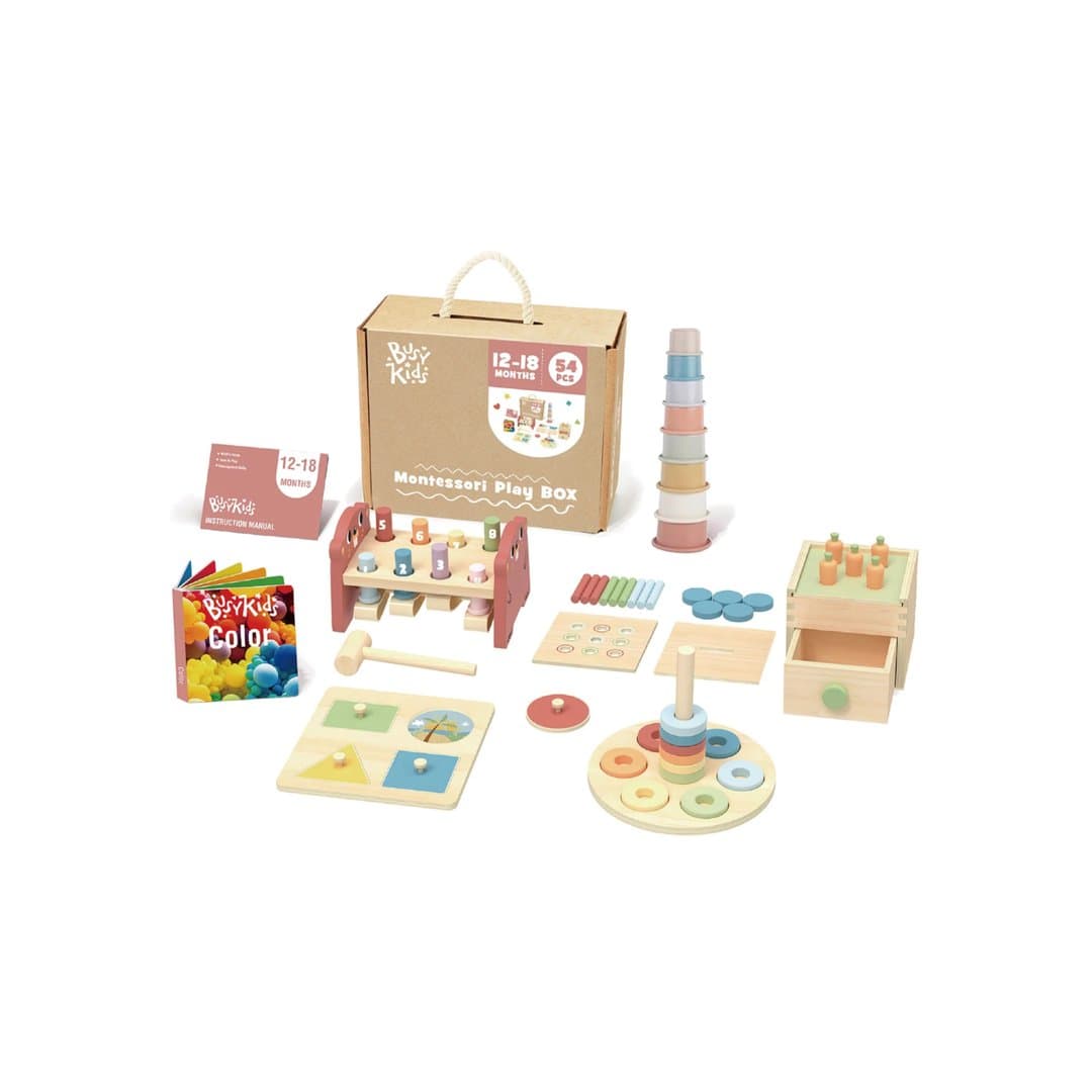 Busy Kids Montessori Speelbox Set 12-18 Maanden 1