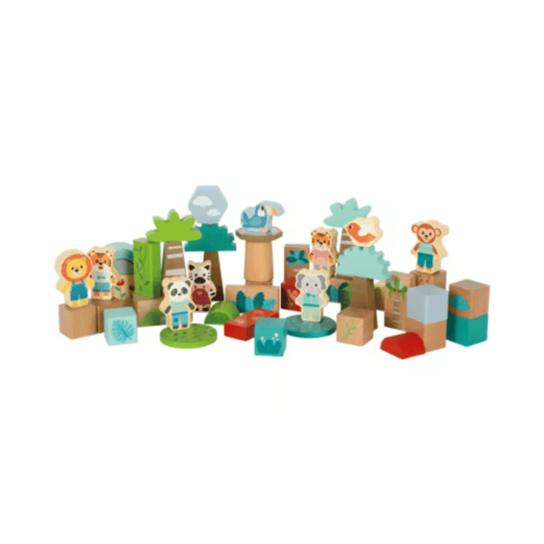 Small Foot Houten Bouwstenen Jungle Vriendjes