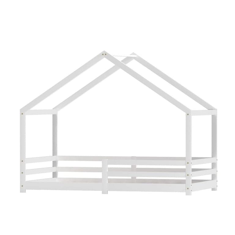 Artiss House Bedframe Enkel Amos Wit