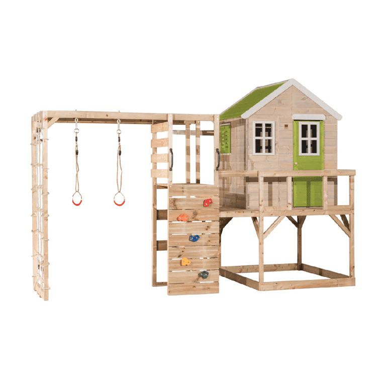 Wendi Toys My Lodge Schommelset met Platform en Turntoestel Limoen
