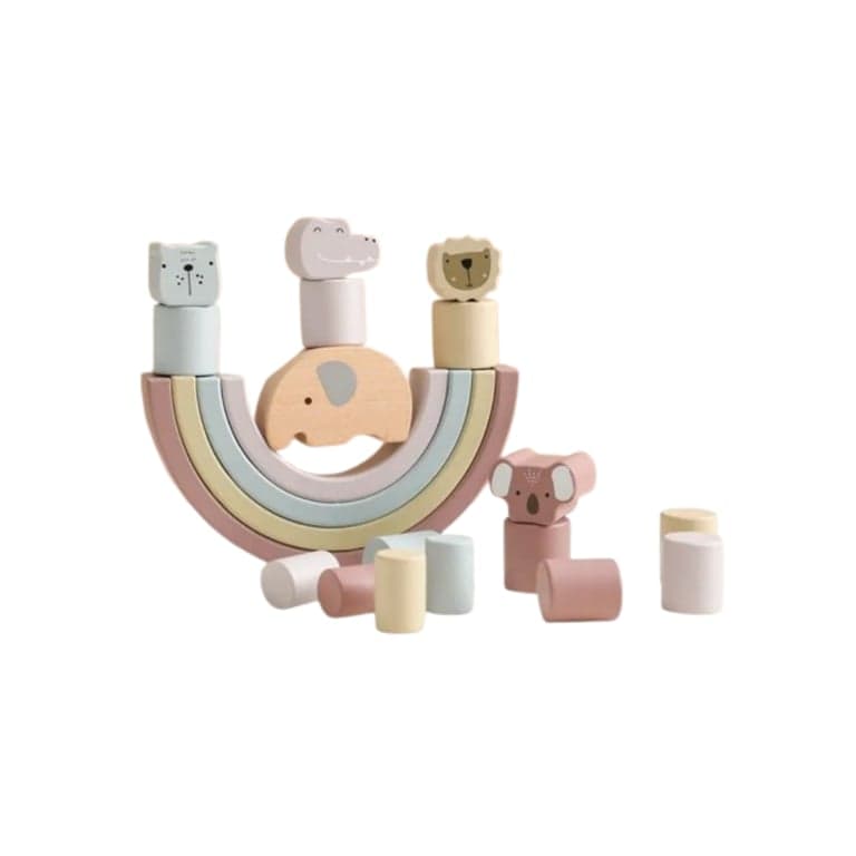 Seaside-Montessori Stapel-en-Balans Speelgoed Set B