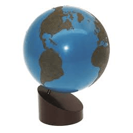 Alison's Montessori Schuurpapier Wereldbol van Land en Water