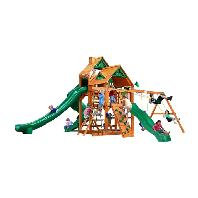 Gorilla Playsets Grote Skye II Houten Schommelset Bruin