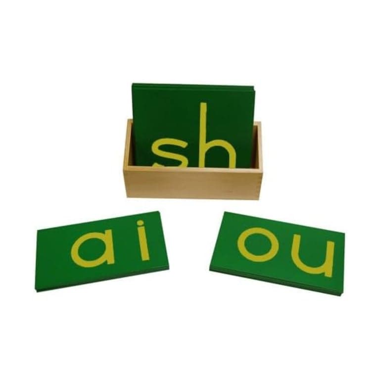Kid Advance Montessori Schuurpapieren Letters Print Dubbel met Doos