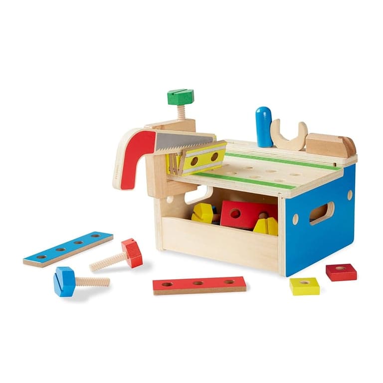 Melissa & Doug Hamer en Zaag Houten Gereedschapbank