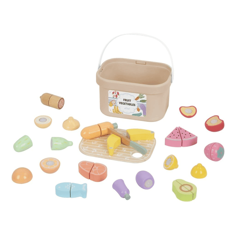 Elis Design Fruit en Groente Snij Speelgoed met Doosje