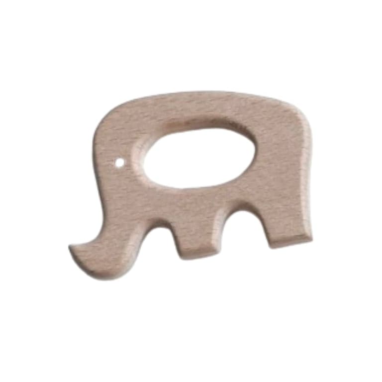 The Humble Arbutus Wooden Teether Olifant met Organische Kokosolie-Afwerking