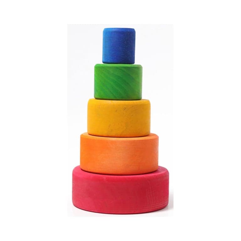 The Wooden Wagon Regenboog Stapel Schalen Rood Naar Blauw