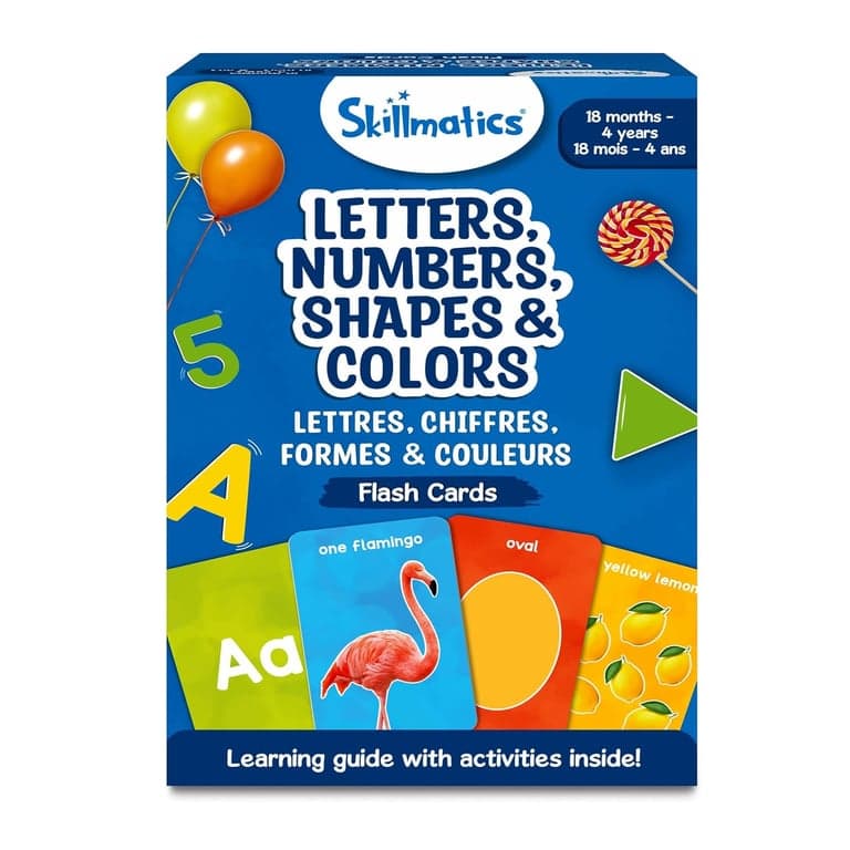 Skillmatics Dikke Flashkaarten Voor Kleuters Letters, Cijfers, Vormen & Kleuren