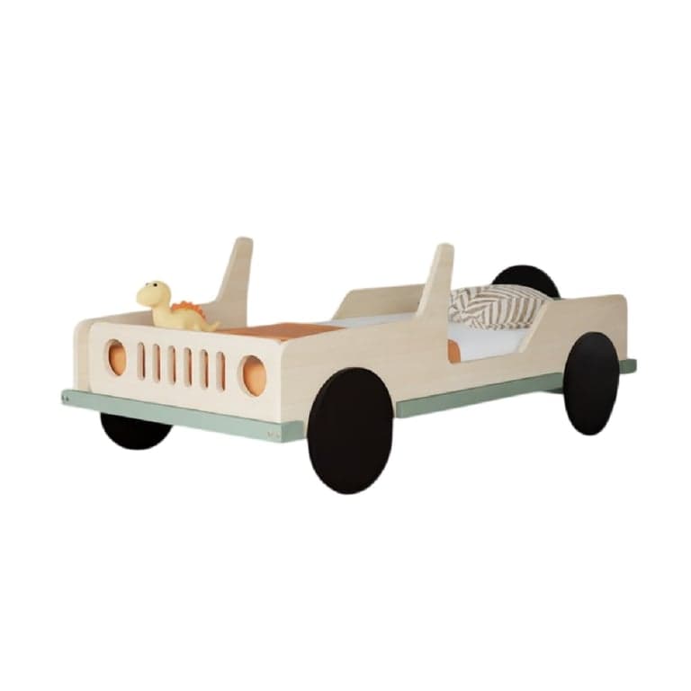 Benlemi Autobed Safari Transparant Olie Saliegroen 160 x 80