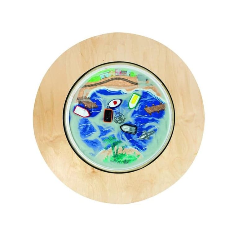 Playscapes Ronde Magnetische Zandtafel Naturel 45,7 cm