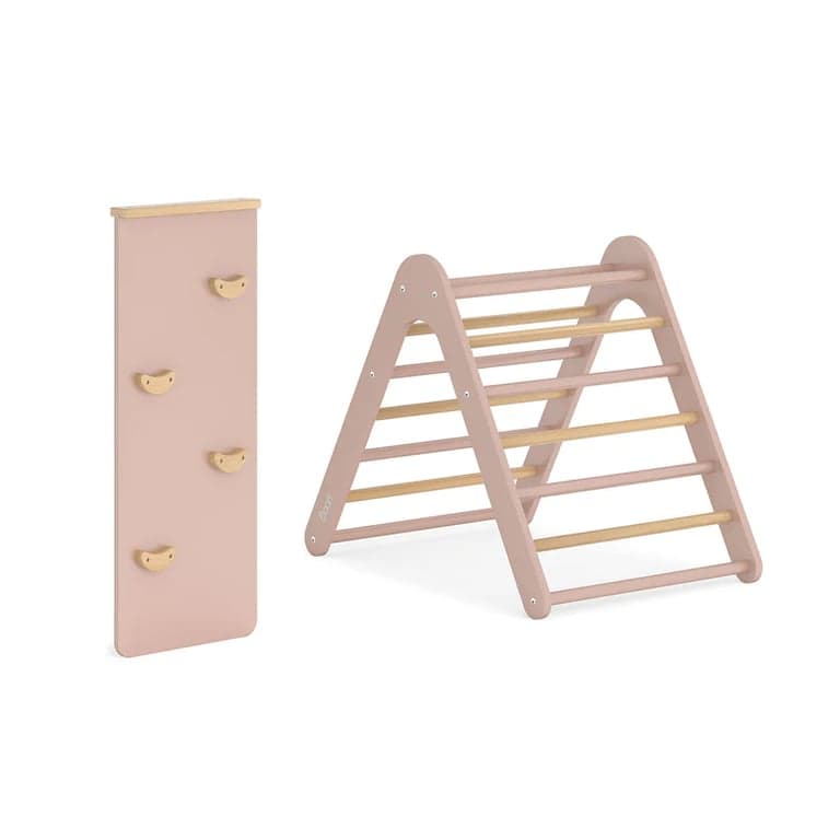 Boori Tidy Pikler Klimdriehoek & Helling 2-Delige set Kersen en Amandel