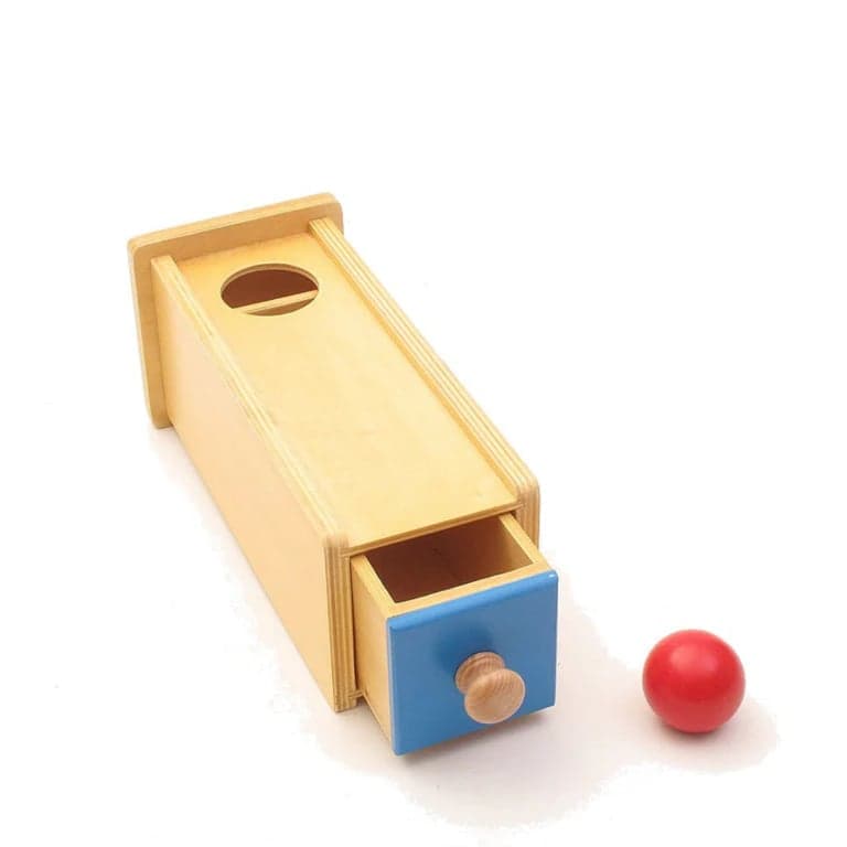Pink Montessori Inwerpkisten met Lade