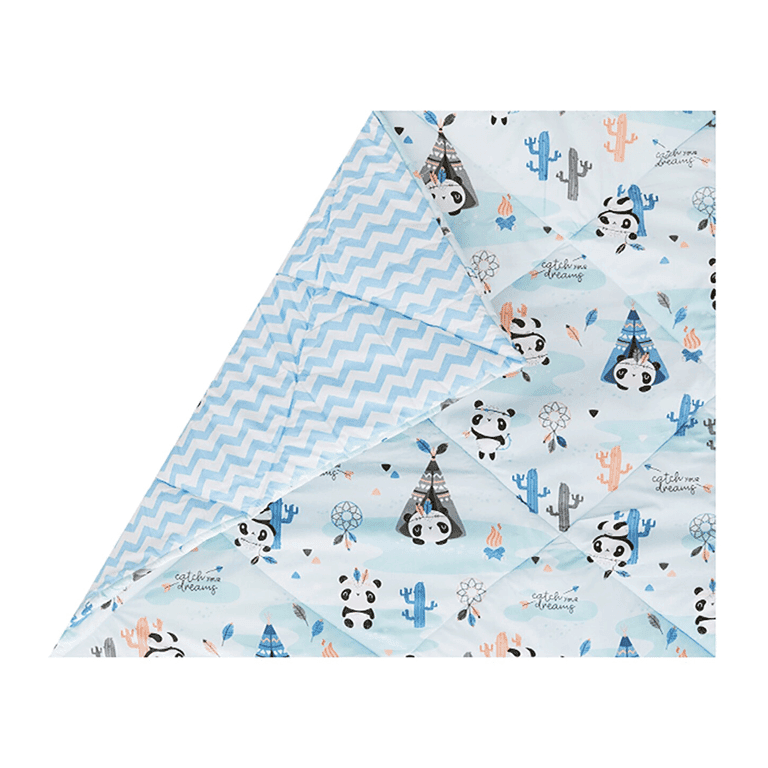 EZPlay Playgrounds Dubbelzijdige Speelmat Blue Panda