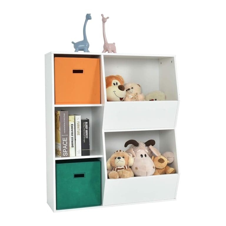 HONEY JOY 5 Cubbies Speelgoed Opberg-Organiser Wit