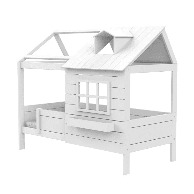 LIFETIME Kidsroom Meerhuis bed 90 x 200 cm Wit Premium