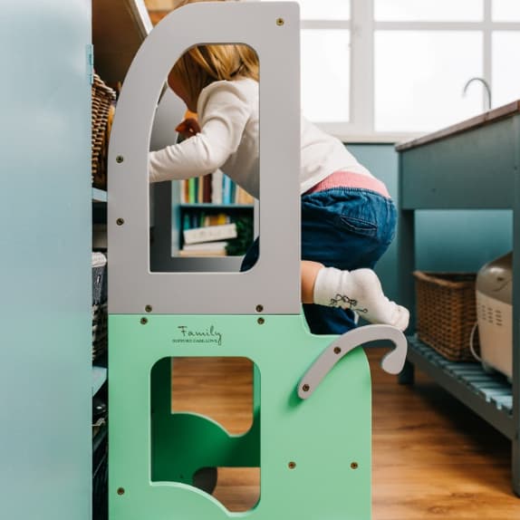 Family SCL Trolley Leertoren Groen/Grijs
