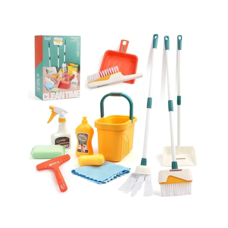Seaside-Montessori Kinder Schoonmaak Set Geel