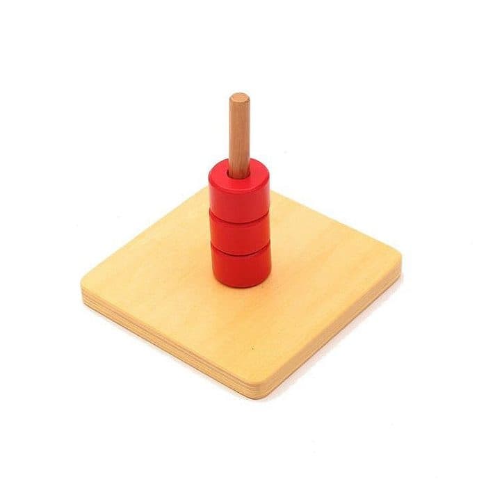 Pink Montessori Ringen op Staande Pen
