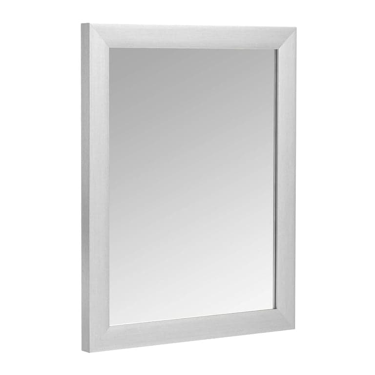 Amazon Basics Rechthoekige Wandspiegel 40.6 x 50,8 cm Standaard Sierrand Nikkel