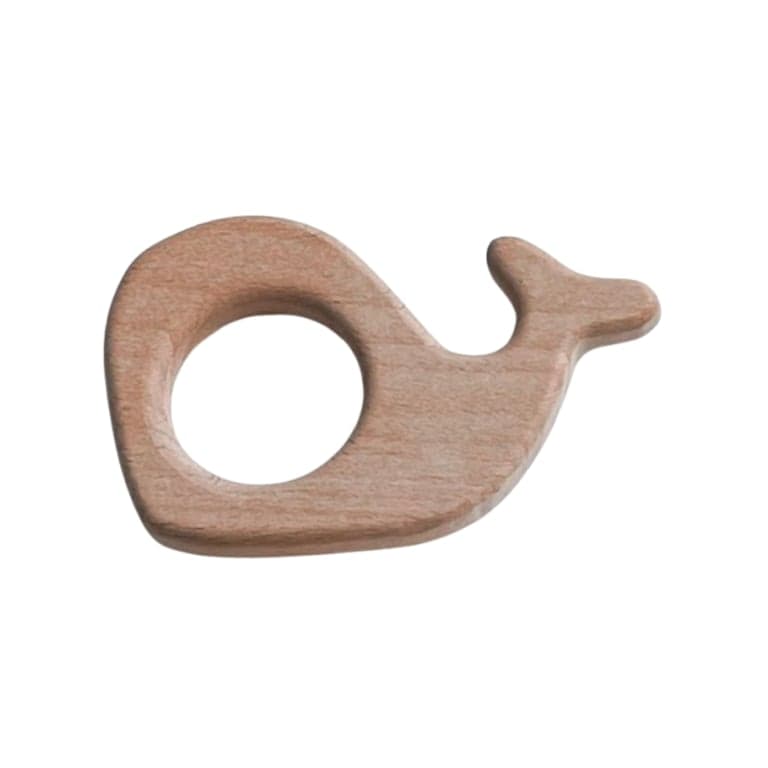 The Humble Arbutus Wooden Teether Walvis met Organische Kokosolie-Afwerking