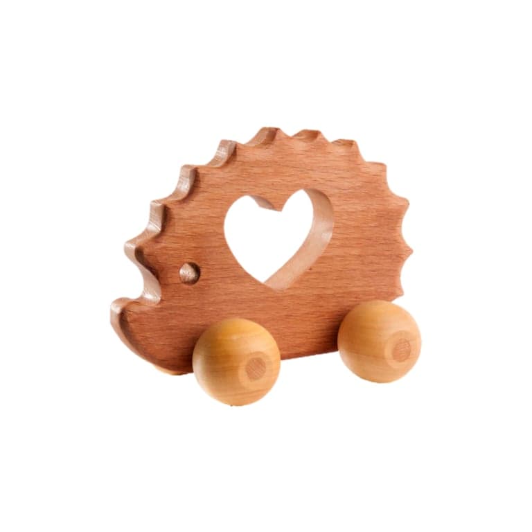 PoppyBabyCo Houten Duwspeelgoed Egel