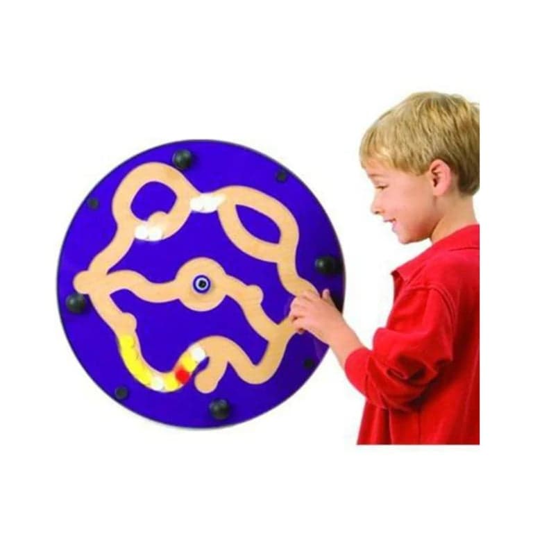 Playscapes Junior Amazer Doolhof Activiteiten Wand Speelgoed Paars Esdoorn