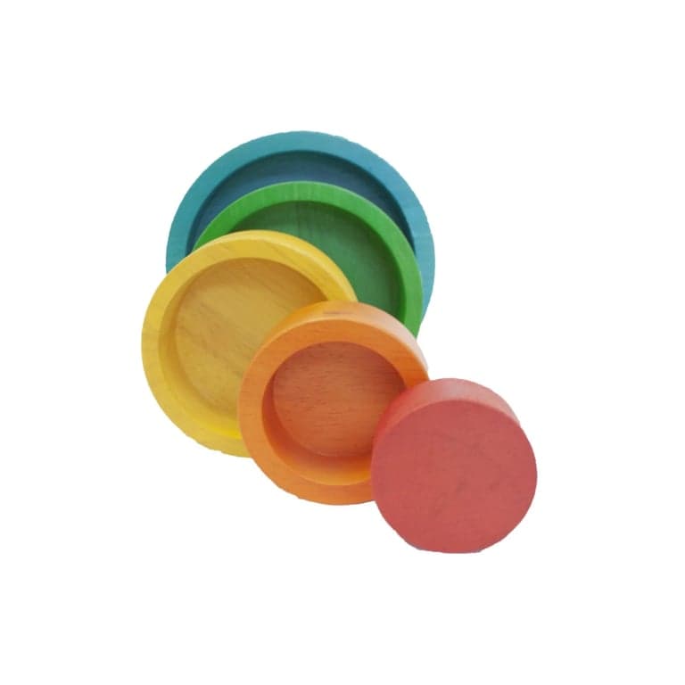 QToys Stapel- en Nestschalen Gekleurd
