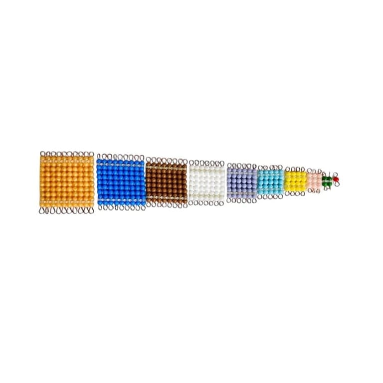 Affordable Montessori Colored Bead Square