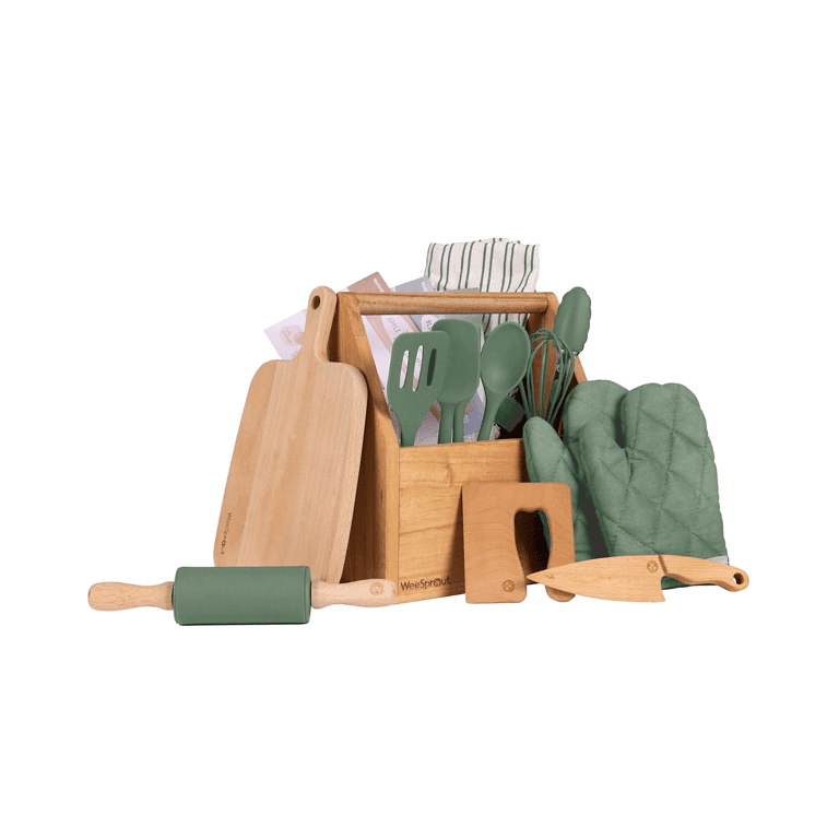 WeeSprout Little Chef Kids Kook en Bak Set Groen