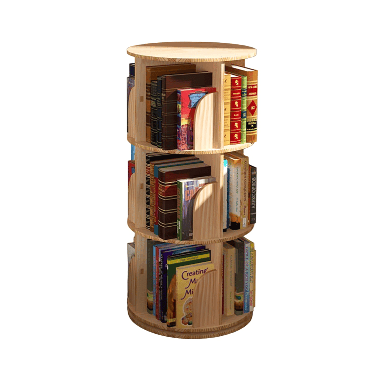 Lexza 360 Graden Draaiende Boekenplank 3 Etage 38,1 cm