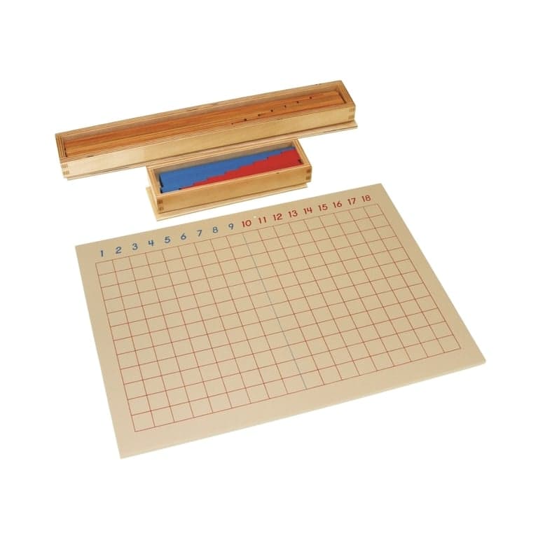 Alison's Montessori Aftrek Latjesbord Complete Set (Premium Kwaliteit)