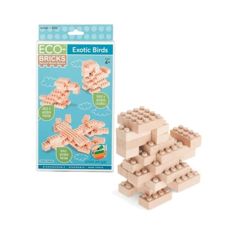 Once Kids 3-in-1 Eco-Bricks Exotische Vogels