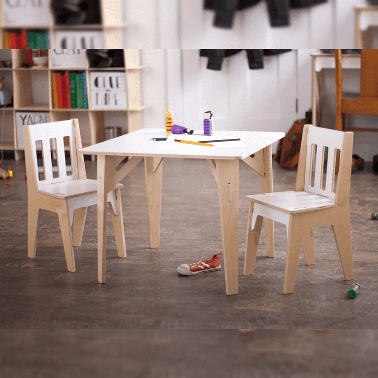 Sprout Kids Tafel en Stoelen Set Tweekleurig