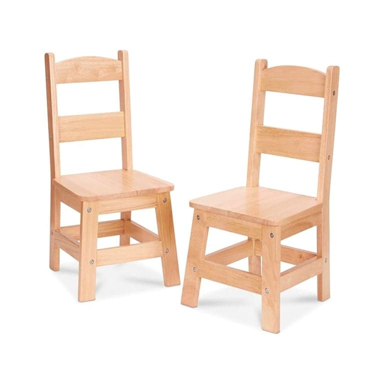 Melissa & Doug Houten Stoelen Set van 2 Blond