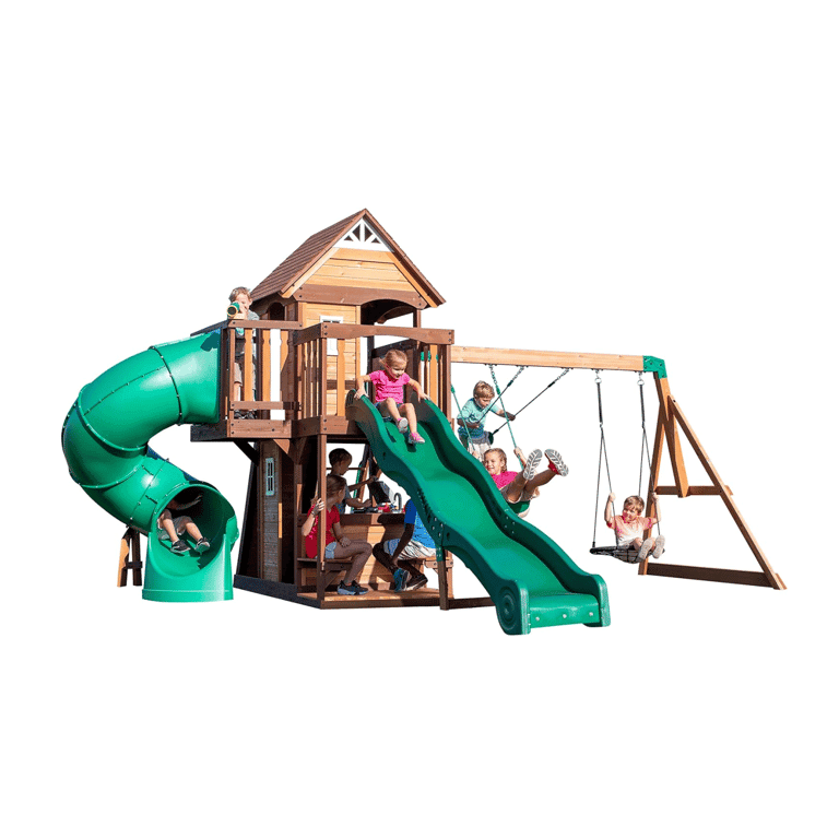 Backyard Discovery Schommel Set met Speelhuisje Cedar Cove