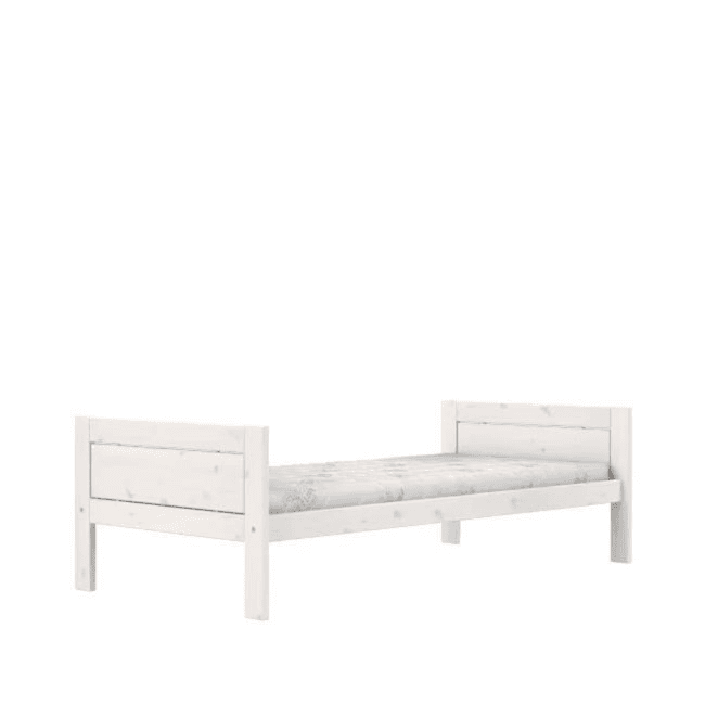 LIFETIME Kidsroom Eénpersoonsbed 90 x 200 cm Whitewash Deluxe