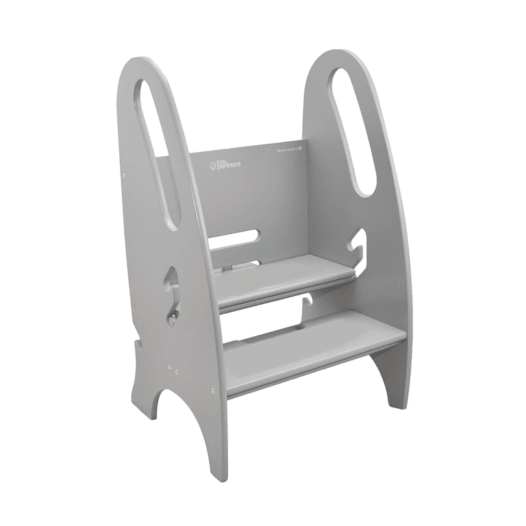 Little Partners 3-in-1 Opstapkruk Stone Grijs