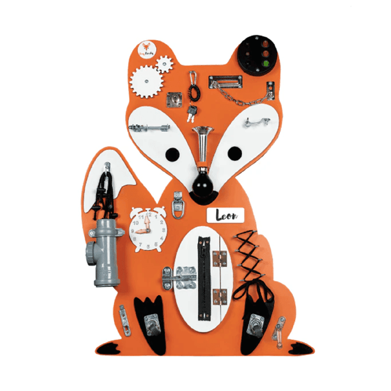 Foxy Family Hubbie de Vos Activiteitenbord Met Naam Vrijstaand