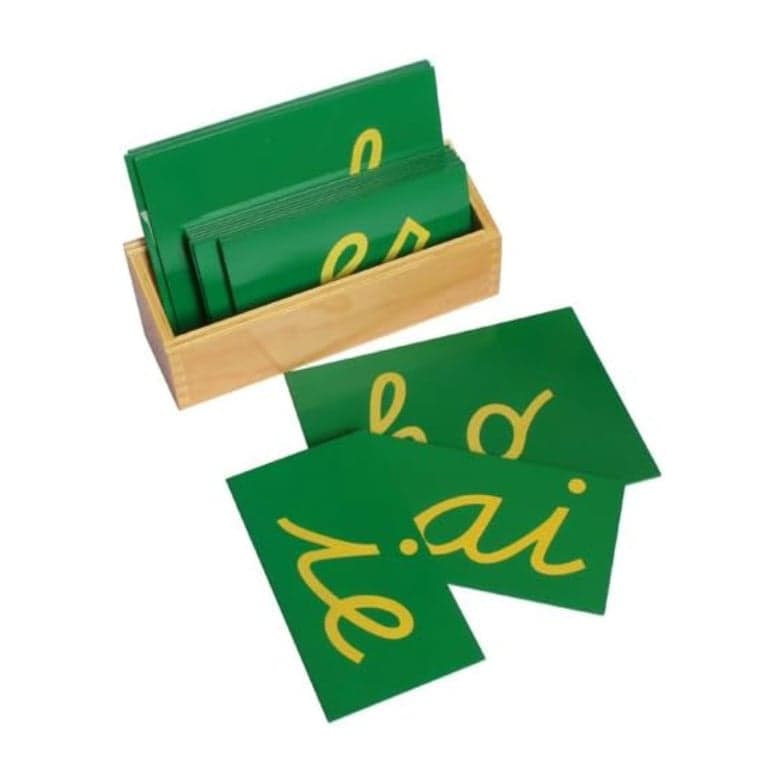 Elite Montessori Schuurpapieren Letters Cursief Dubbel Met Doos