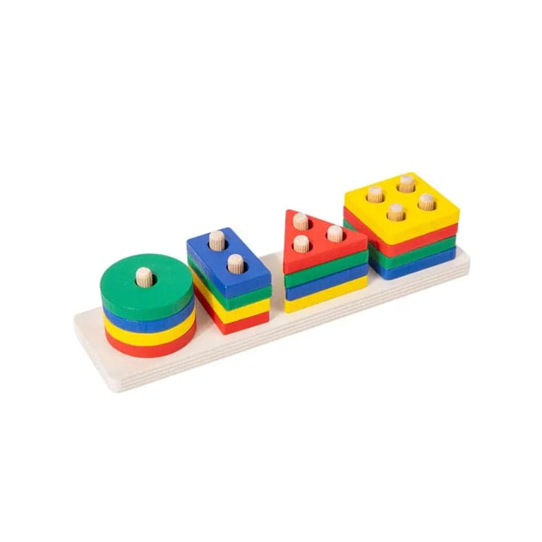 Seaside-Montessori Kleurherkenning Blokken Rechthoekig 4