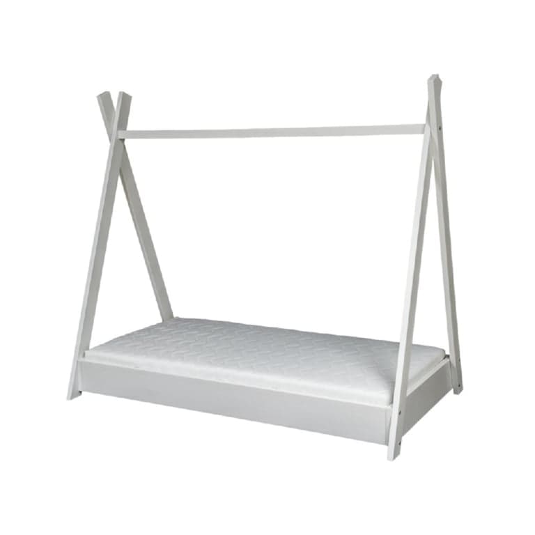 Merly Tipi Vloerbed Met Eco Matras Wit Eenpersoons 160 x 80 cm