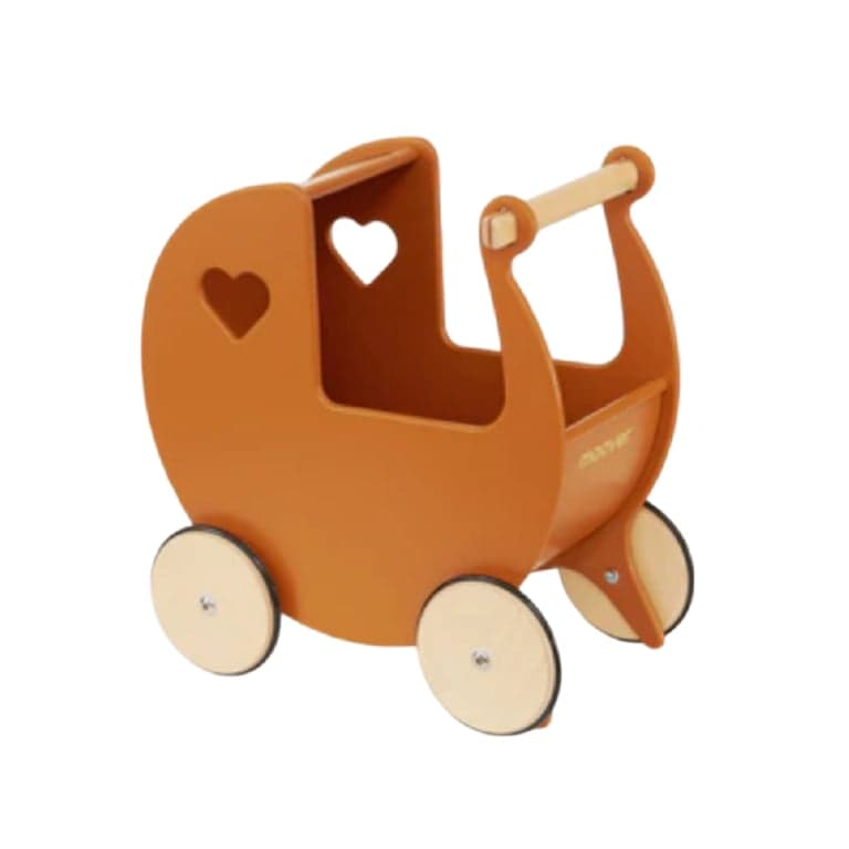 Moover Walker Traditionele Poppenwagen Bruin (Voor Ervaren Wandelaars 18+ Maanden)