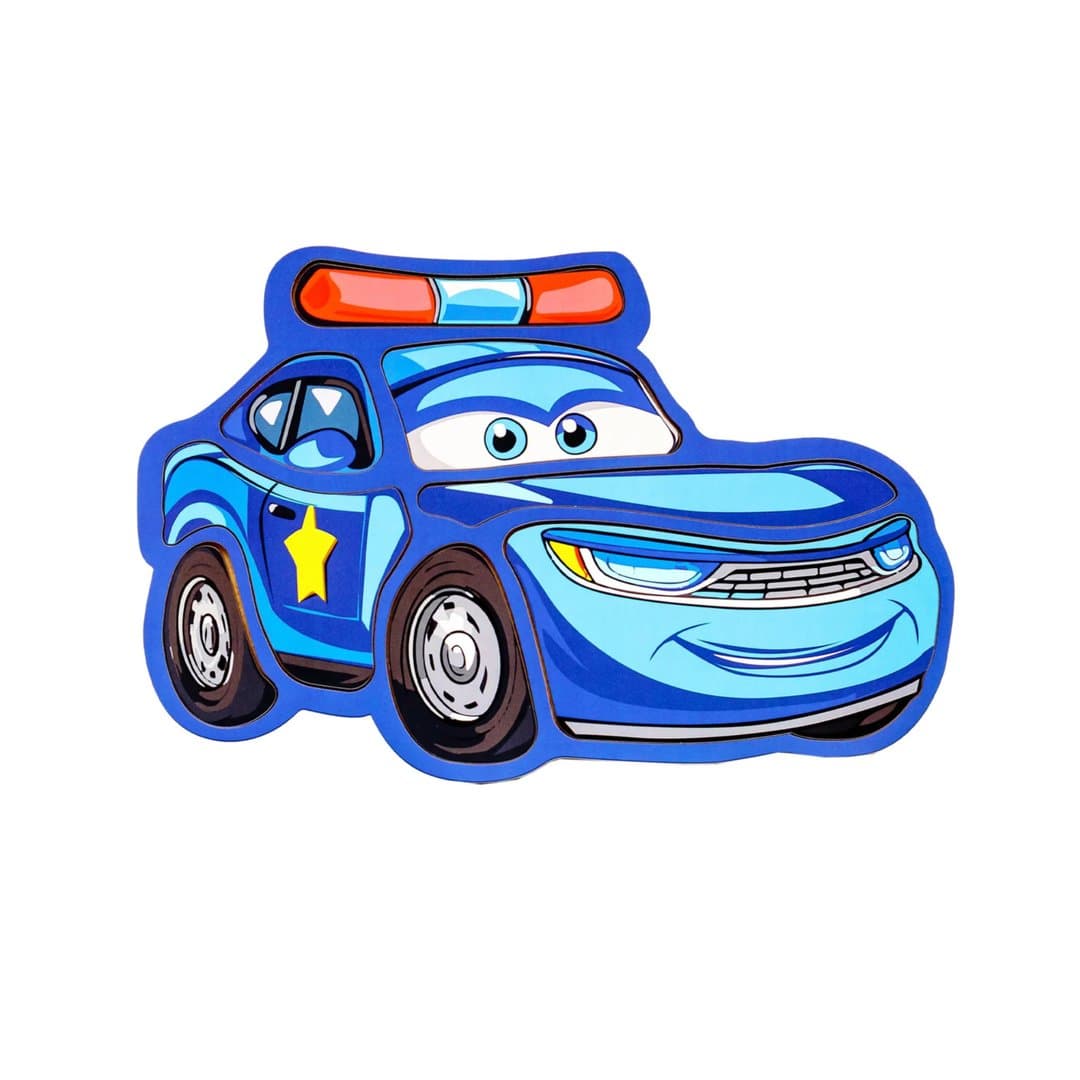 Busy Kids puzzel politieauto