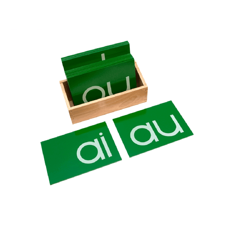 Alison's Montessori Normale Dubbele Schuurpapieren Letters Met KIstje