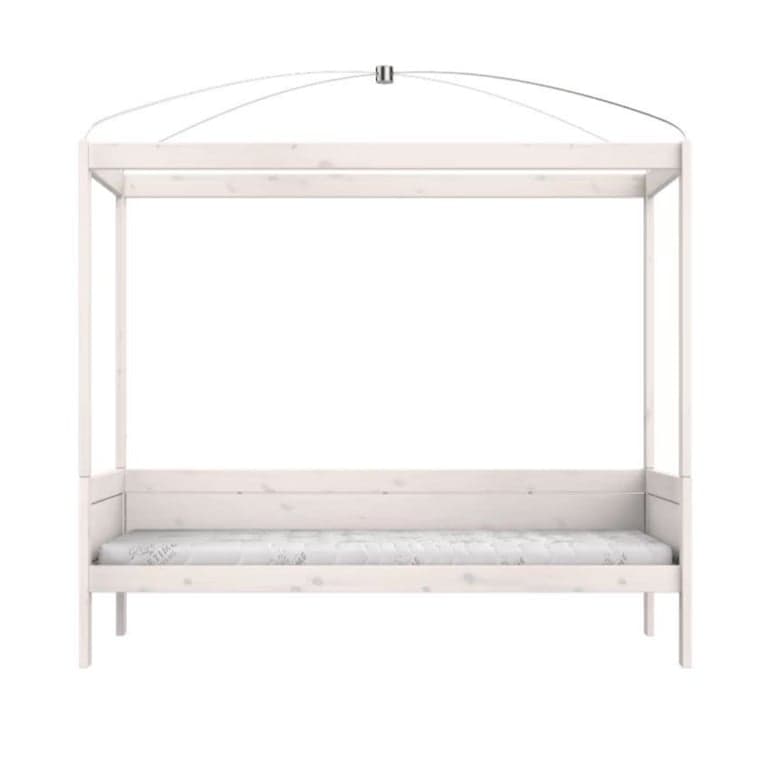 LIFETIME Kidsroom Hemelbed Vierposter Whitewash Premium 90x200 cm