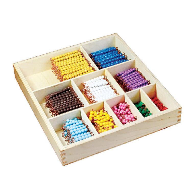 Bruins Montessori Decanomiale Kralenstaaf Doos